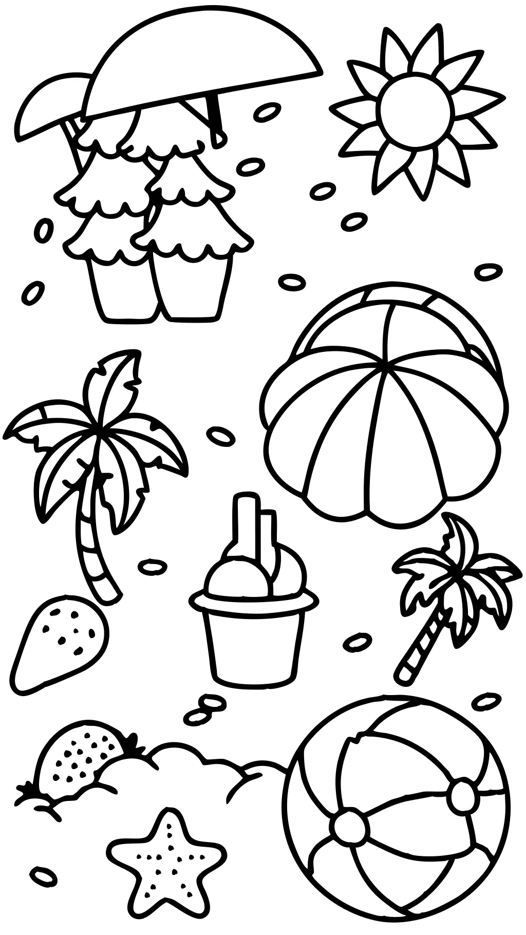 Download Free PDF of Fun Summer - Fun%20summer%20coloring%20pages.webp